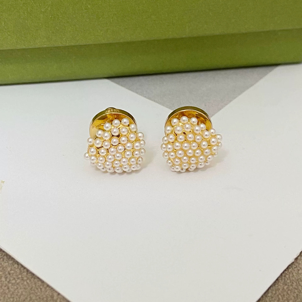 Tory Burch Vintage Heart Tiny Pearl Metal Earrings